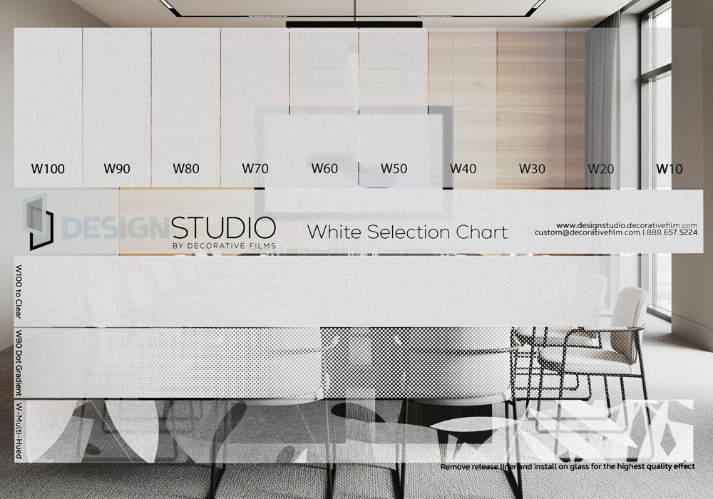 White Selection Chart