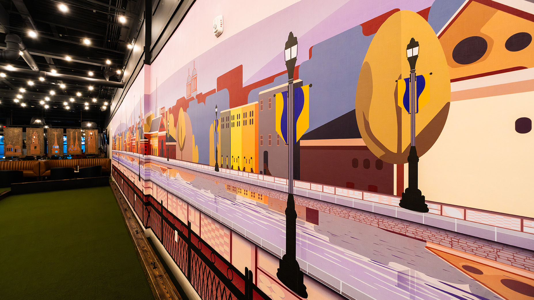 Custom Architectural Wall Covering mural at RAK Brewing Company
